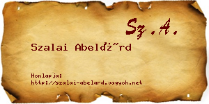 Szalai Abelárd névjegykártya